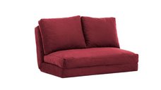Canapea extensibila TAIDA, 2 locuri, bordo, 185x120x36 cm