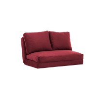 Canapea extensibila TAIDA, 2 locuri, bordo, 185x120x36 cm - 1