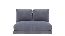 Canapea extensibila TAIDA, 2 locuri, gri, 185x120x36 cm