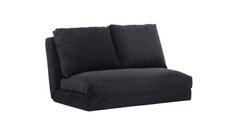 Canapea extensibila TAIDA, 2 locuri, negru, 120x68x62 cm