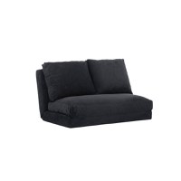Canapea extensibila TAIDA, 2 locuri, negru, 120x68x62 cm - 1