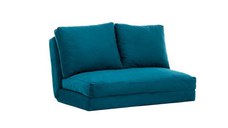 Canapea extensibila TAIDA, 2 locuri, verde petrol, 185x120x36 cm