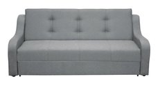 Canapea extensibila VALY II, 3 locuri, cu lada depozitare, maro inchis + gri deschis, 215x90x95 cm