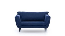 Canapea extensibila VINO, 2 locuri, albastru marin, 150x60x85 cm