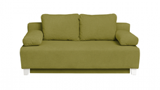 Canapea extensibila YASMIN II, 3 locuri, cu arcuri si lada de depozitare, verde deschis, dimensiuni 190x100x90 cm