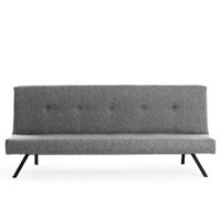 Canapea extensibila ZOLA, 3 locuri, gri deschis, 180x64x78 cm - 1
