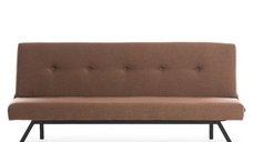 Canapea extensibila ZOLA, 3 locuri, maro, 180x64x78 cm