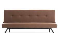 Canapea extensibila ZOLA, 3 locuri, maro, 180x64x78 cm