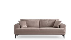 Canapea fixa ASTANA, 3 locuri, bej, 234x100x78 cm