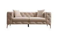 Canapea fixa COMO, 2 locuri, ecru, 197x90x73 cm - 1