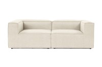 Canapea fixa FORA, 2 locuri, ecru, 214x105x66 cm - 1