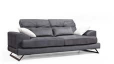 Canapea fixa FRIDO, 3 locuri, antracit, 225x92x79 cm