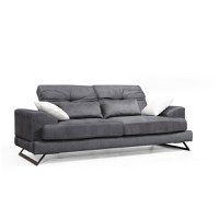 Canapea fixa FRIDO, 3 locuri, antracit, 225x92x79 cm - 1