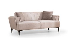 Canapea fixa HAMLET, 2 locuri, bej, 180x95x77 cm