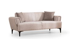 Canapea fixa HAMLET, 2 locuri, bej, dimensiuni 180x95x77 cm