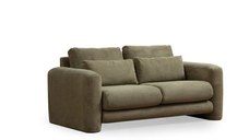 Canapea fixa LILY, 2 locuri, verde, 180x97x73 cm