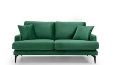 Canapea fixa PAPIRA, 2 locuri, verde, 175x90x88 cm
