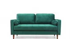 Canapea fixa ROME, 2 locuri, verde, 175x90x70 cm