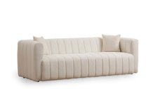Canapea fixa ROYAL, 3 locuri, crem, 225x90x75 cm