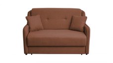 Canapea GALA extensibila, 2 locuri, cu arcuri si lada depozitare, caramiziu, 140x100x95 cm