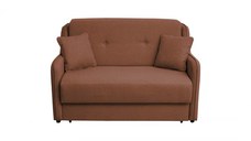 Canapea GALA extensibila, 2 locuri, cu arcuri si lada depozitare, caramiziu, 140x100x95 cm