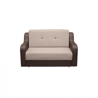 Canapea GINA extensibila, 2 locuri, cu arcuri si lada depozitare, maro inchis + maro deschis, 160x100x95 cm - 1