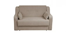 Canapea GINA II extensibila, 2 locuri, cu arcuri si lada depozitare, bej, 155x100x95 cm