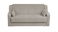 Canapea GINA XL II extensibila, 3 locuri, cu arcuri si lada depozitare, bej, 190x100x95 cm