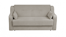 Canapea GINA XL II extensibila, 3 locuri, cu arcuri si lada depozitare, bej, 190x100x95 cm