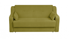 Canapea GINA XL II extensibila, 3 locuri, cu arcuri si lada depozitare, verde deschis, 190x100x95 cm