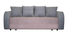 Canapea MALVINA extensibila, 3 locuri, cu arcuri si lada depozitare, mov, 230x110x80 cm