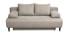 Canapea MARIA extensibila, 3 locuri, cu arcuri si lada depozitare, bej, 195x97x76 cm
