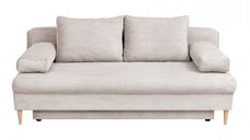 Canapea MILANO ONE extensibila, 3 locuri, cu arcuri si lada depozitare, bej, 200x95x95 cm