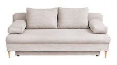 Canapea MILANO ONE extensibila, 3 locuri, cu arcuri si lada depozitare, bej, 200x95x95 cm