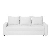Canapea NICO II 3L extensibila, 3 locuri, cu arcuri si lada depozitare, gri deschis, 220x85x75 cm - 1