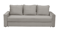 Canapea NICO II extensibila, 3 locuri, cu arcuri si lada depozitare, bej, 220x85x75 cm