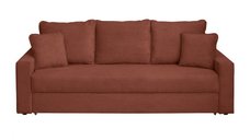 Canapea NICO II LUX extensibila, 3 locuri, cu arcuri si lada depozitare, caramiziu, 220x85x75 cm