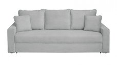 Canapea NICO II LUX extensibila, 3 locuri, cu arcuri si lada depozitare, gri, 220x85x75 cm