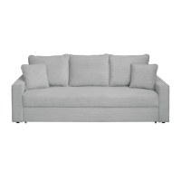 Canapea NICO II LUX extensibila, 3 locuri, cu arcuri si lada depozitare, gri, 220x85x75 cm - 1
