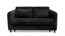 Canapea RAVIT extensibila, 3 locuri, cu arcuri si lada depozitare, antracit, 173x122x88 cm