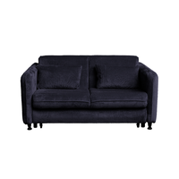 Canapea RAVIT extensibila, 3 locuri, cu arcuri si lada depozitare, antracit, 173x122x88 cm - 1