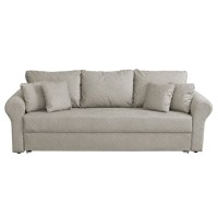 Canapea SARA II extensibila, 3 locuri, cu lada depozitare, bej, 235x90x75 cm - 1