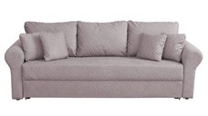 Canapea SARA II extensibila, 3 locuri, cu lada depozitare, mov prafuit, 235x90x75 cm