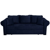 Canapea SEUL extensibila, 3 locuri, cu arcuri si lada depozitare, albastru, 250x105x100 cm - 1