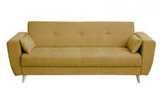 Canapea SIENA extensibila, 3 locuri, cu arcuri si lada depozitare, gri deschis, 230x87x92 cm