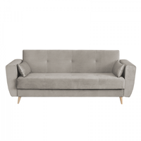 Canapea SIENA I extensibila, 3 locuri, cu arcuri si lada depozitare, bej, 225x85x95 cm - 1