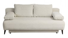 Canapea TIME NEW extensibila, 3 locuri, cu arcuri si lada depozitare, bej, 200x100x90 cm