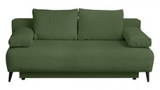 Canapea TIME NEW extensibila, 3 locuri, cu arcuri si lada depozitare, verde, 200x100x90 cm