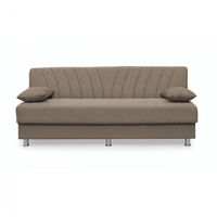 Canapea VALERIA extensibila, 3 locuri, cu arcuri si lada depozitare, cappuccino, 190x82x83 cm - 1