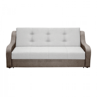 Canapea VALY II extensibila, 3 locuri, cu lada depozitare, maro deschis + gri deschis, 215x90x95 cm - 1